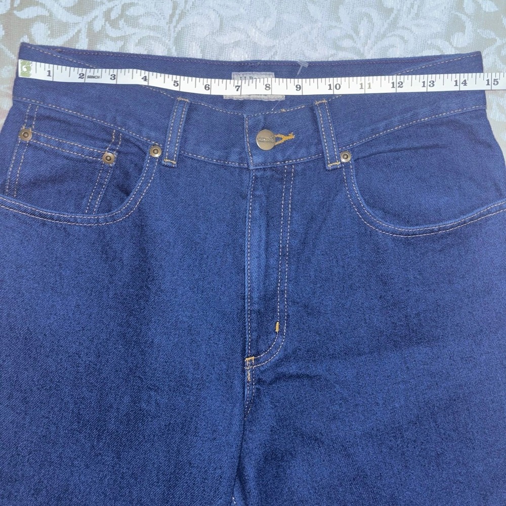 LL Bean Original Fit Jeans Womens‎ 8 Dark Wash Straight Leg High Rise (E24) - Picture 4 of 10